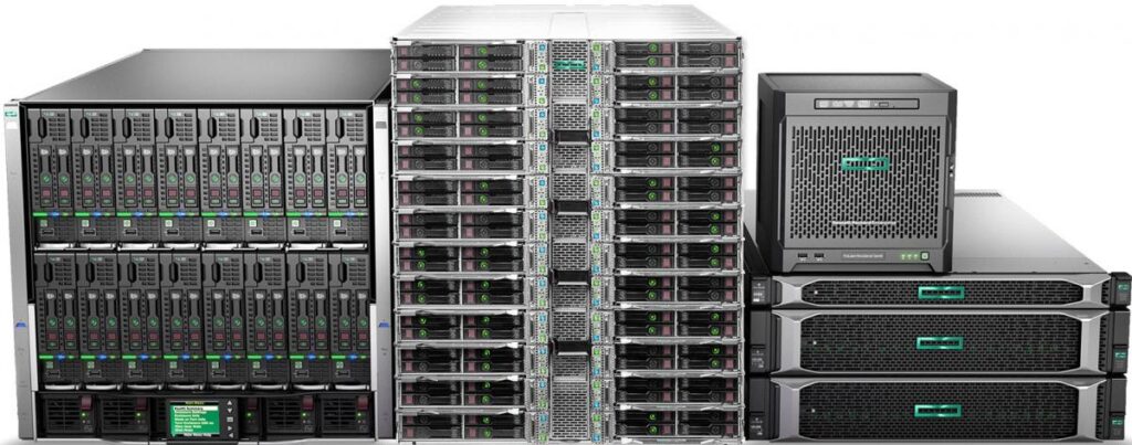 Servidores HP y Lenovo